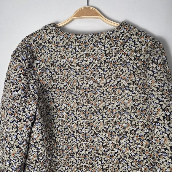 Kaffe KAeita Quilted Floral Puff Sleeves Lightweight Jacket - Picture 9 of 11